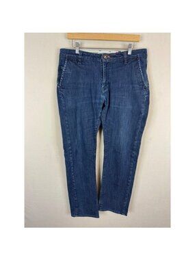 Volcom V-CO Jeano Mens Blue Straight Leg Denim Jeans Size 36X31